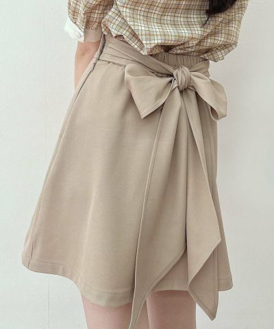 Big ribbon mini skirt/F i.n.t [53AG02k006]