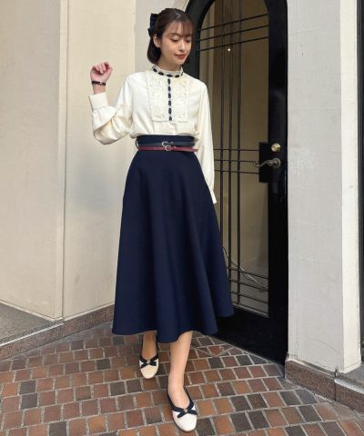 off white×navy / 165cm