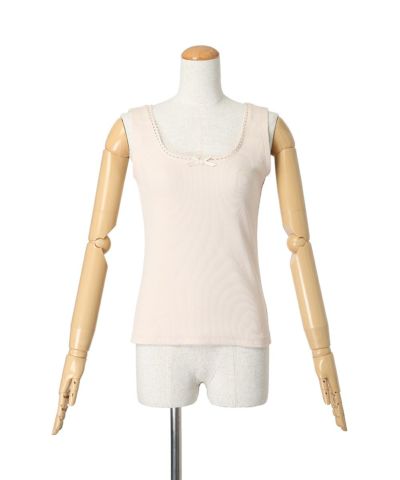 Scalloped lace terry tank/F i.n.t [53AI01f008]
