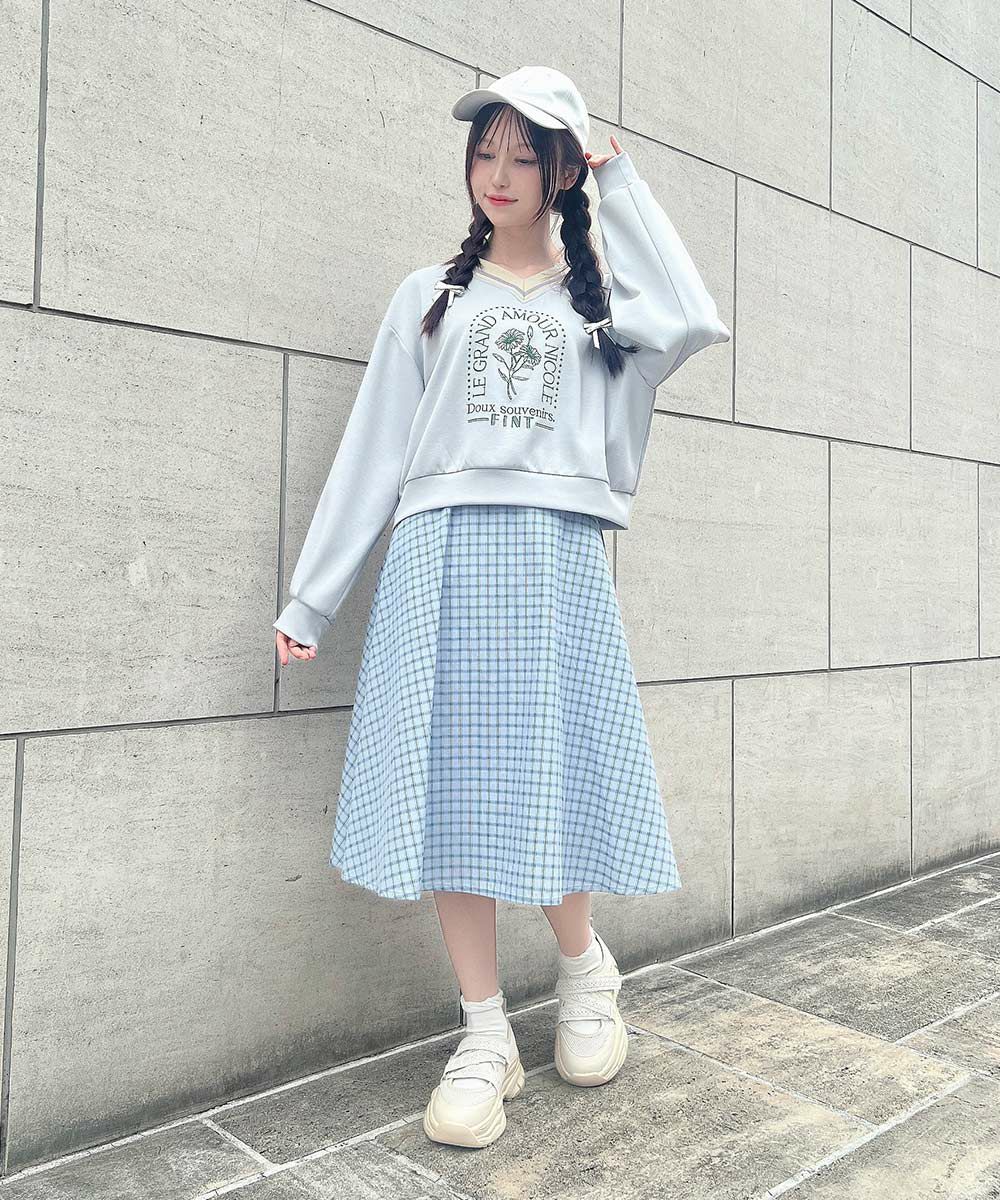blue×navy / 157cm