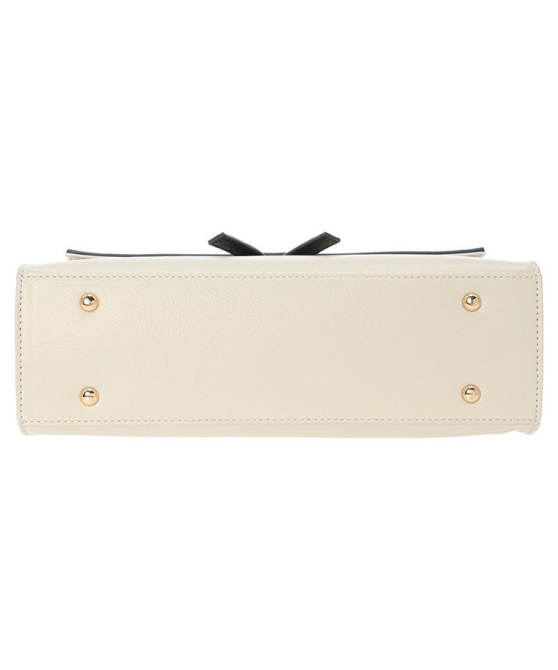 Bag bottom (off white×navy)