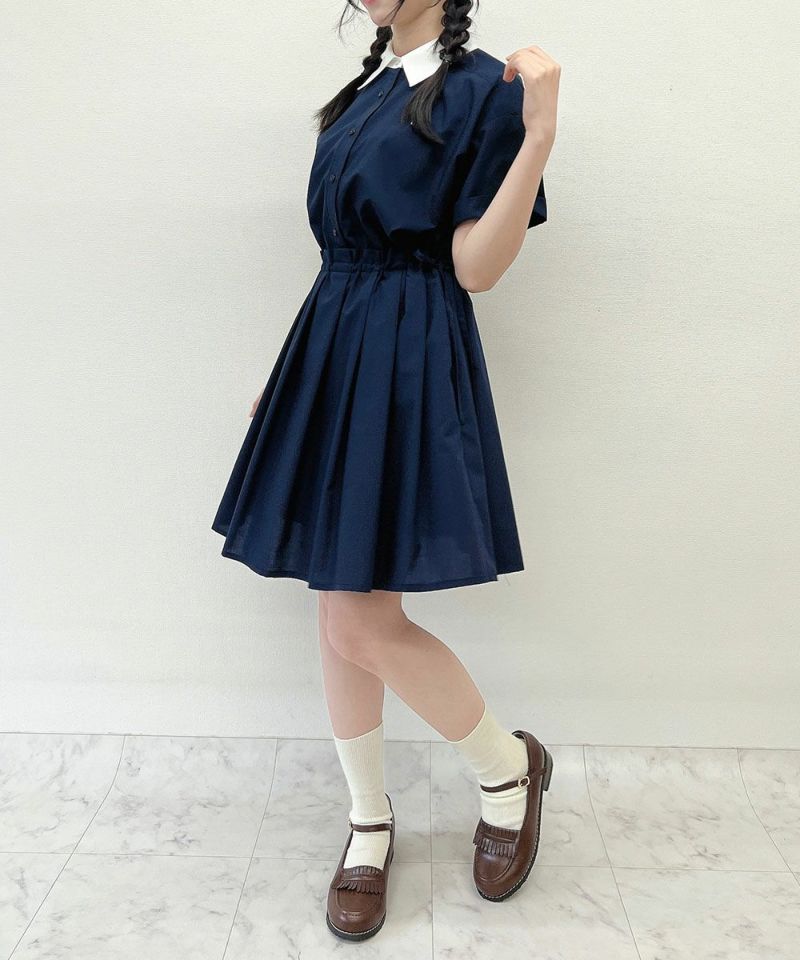 navy×white / 157cm