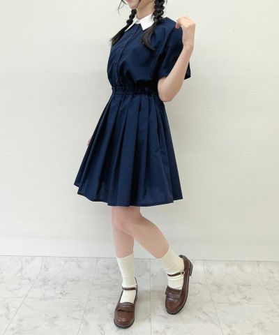 navy×white / 157cm