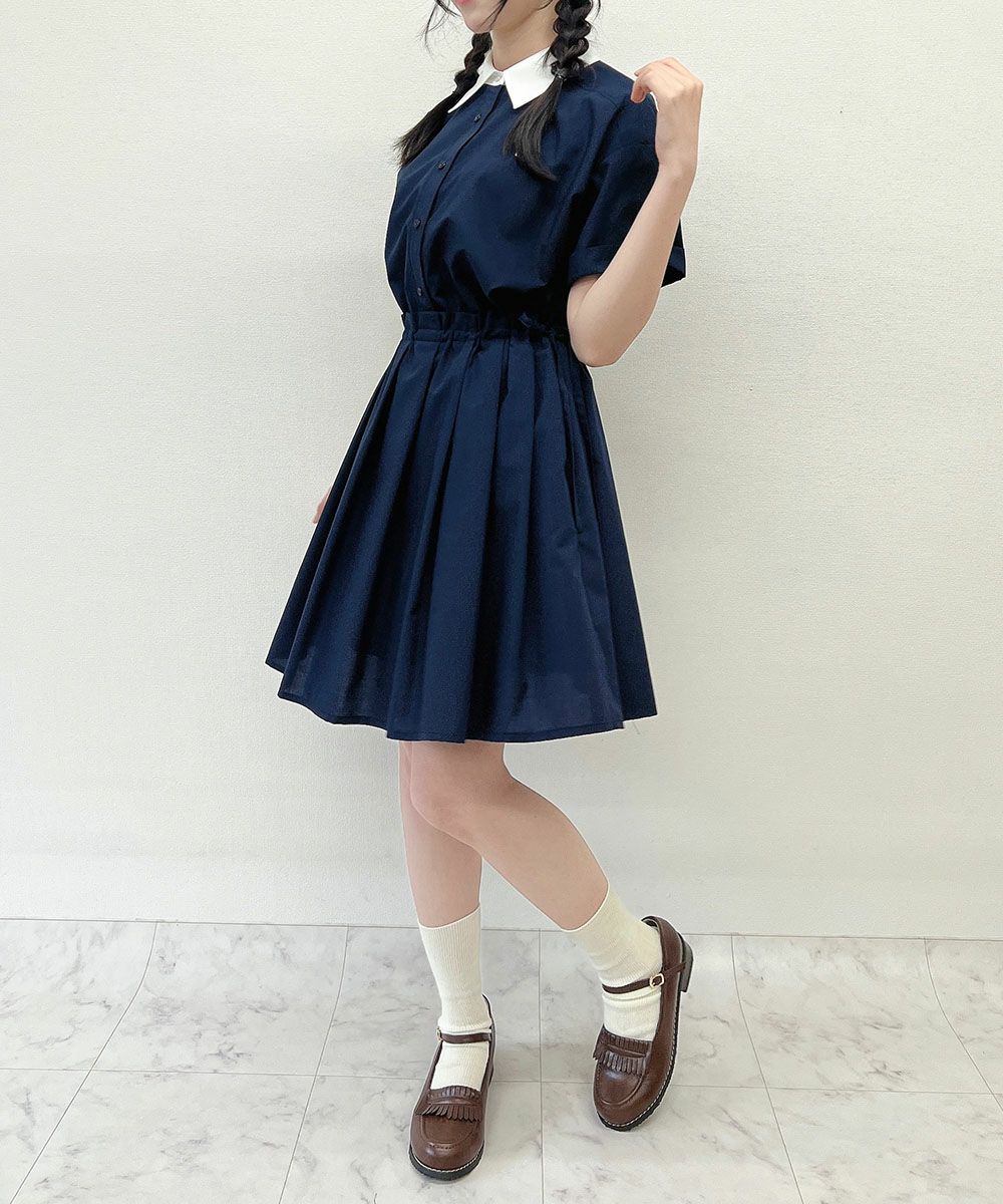 navy×white / 157cm