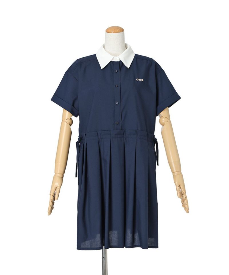 Waist loosened (navy×white)