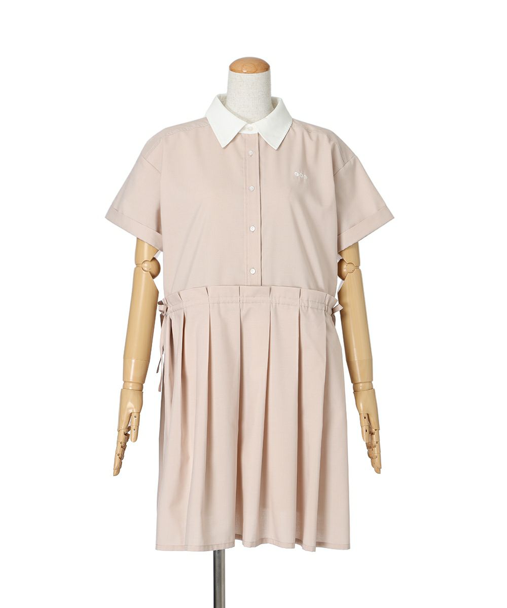 ウエストを緩めた状態 (navy×white)