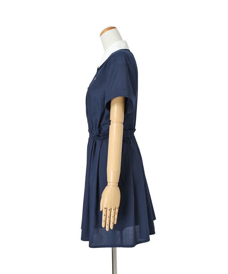 Side (navy x white)