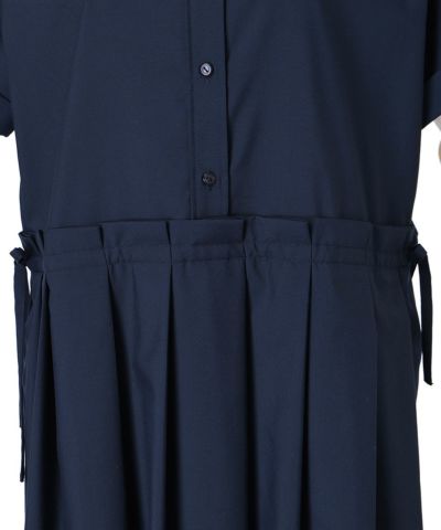 Drawstring ribbon (navy×white)