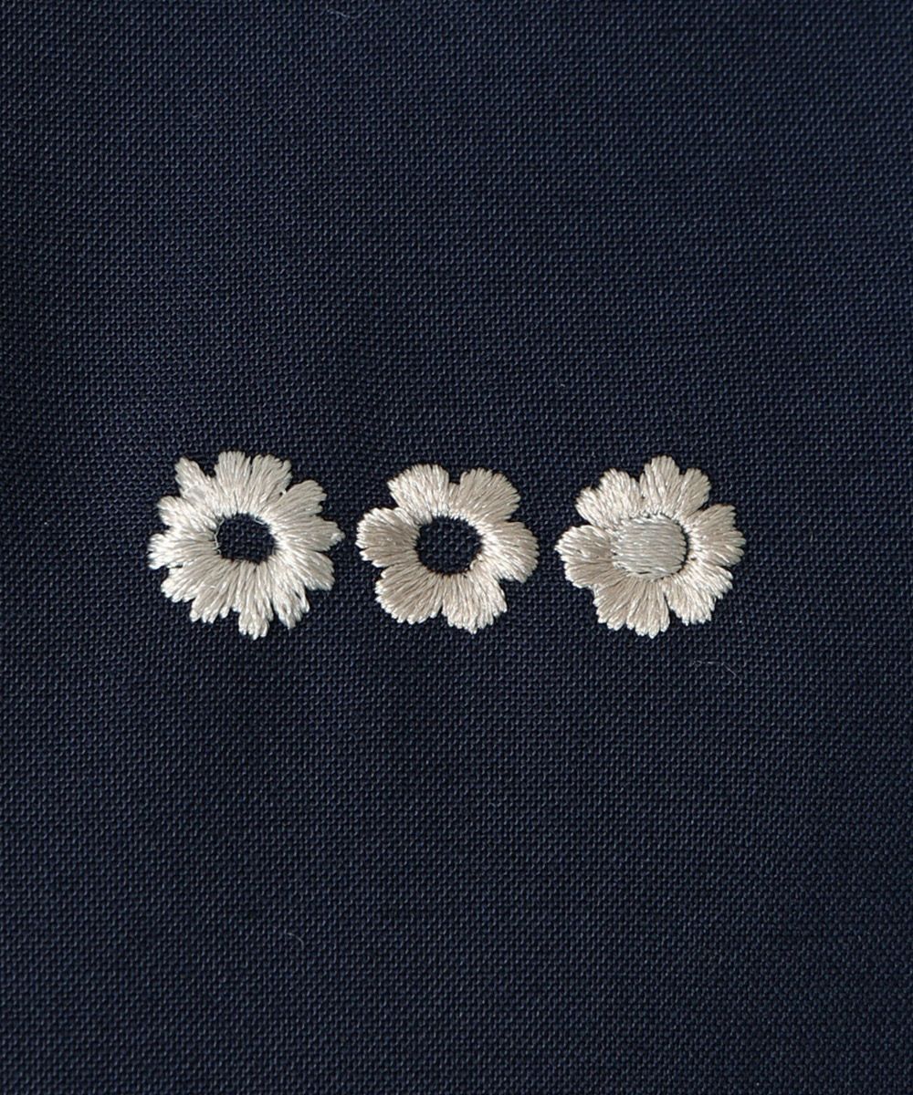 刺繍 (navy×white)