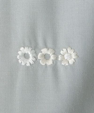 Embroidery (blue gray)