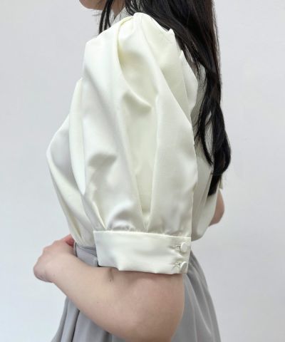 Ivory×Blue / 157cm / Tie removed