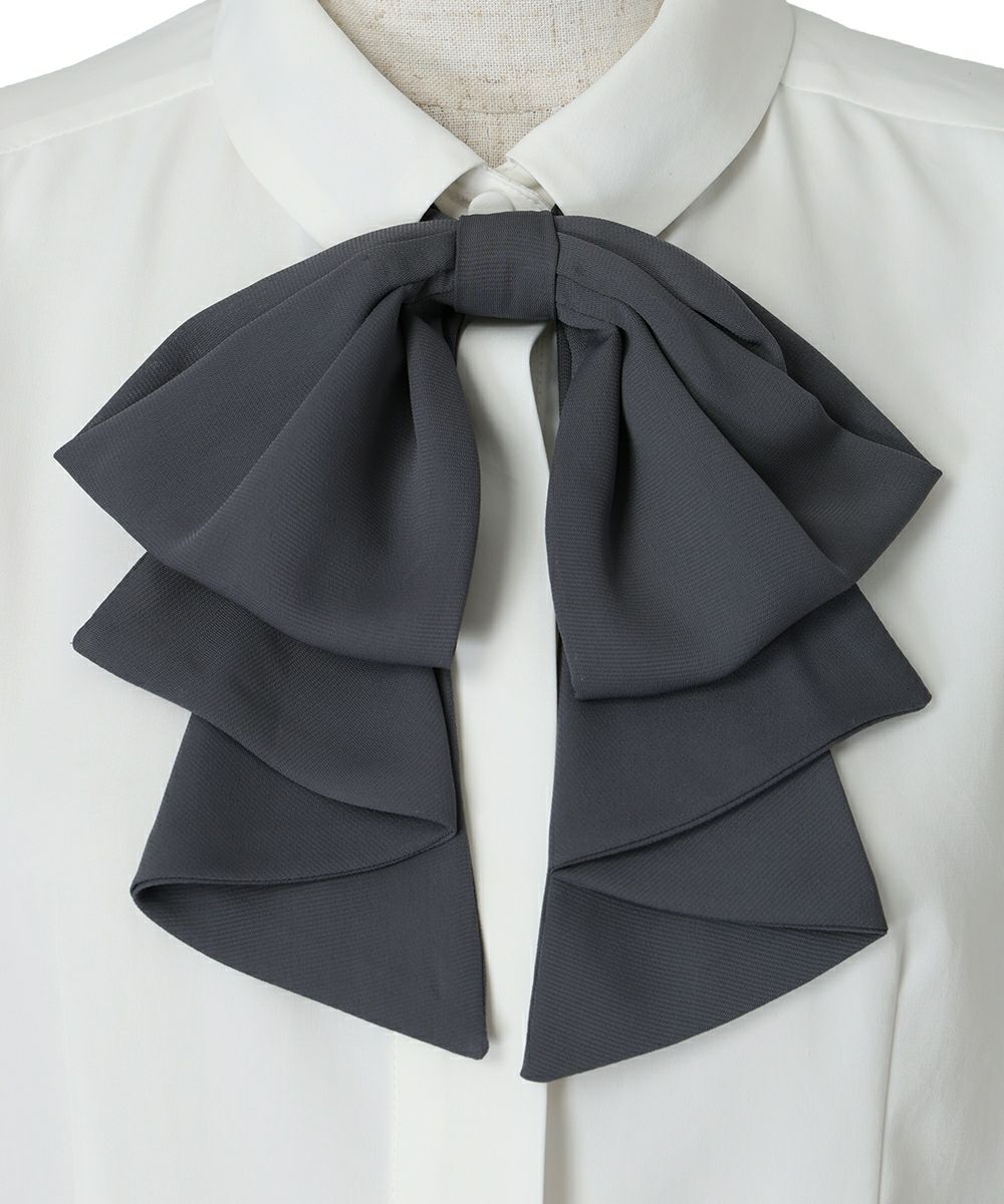 ドレープタイ (off white×gray)