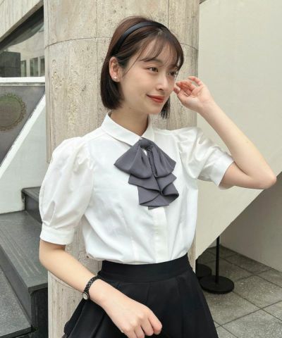 Drape tie shirt/an another angelus [53BF01h004]