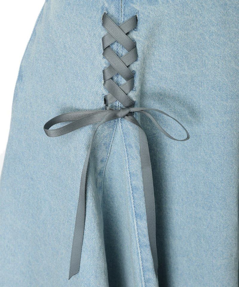 Lace-up (light blue)