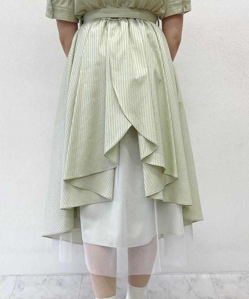 light yellow×white / 157cm