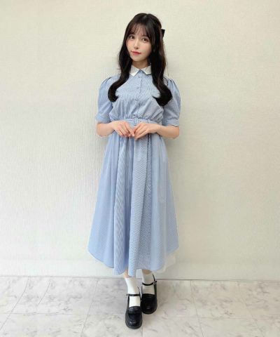 light blue×white / 157cm