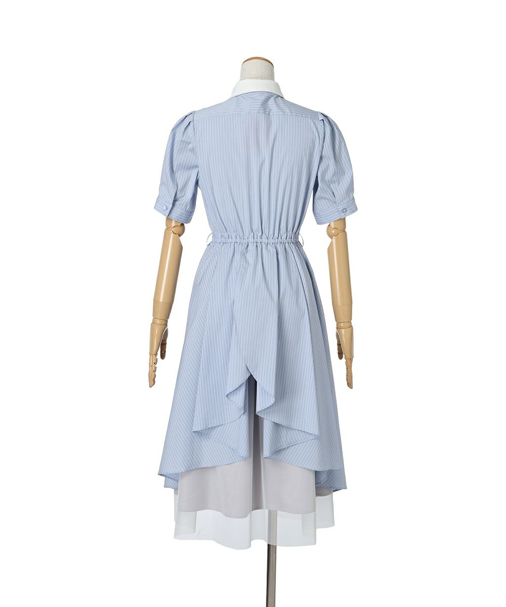 ベルトを外した状態 / 背面 (light blue×white)