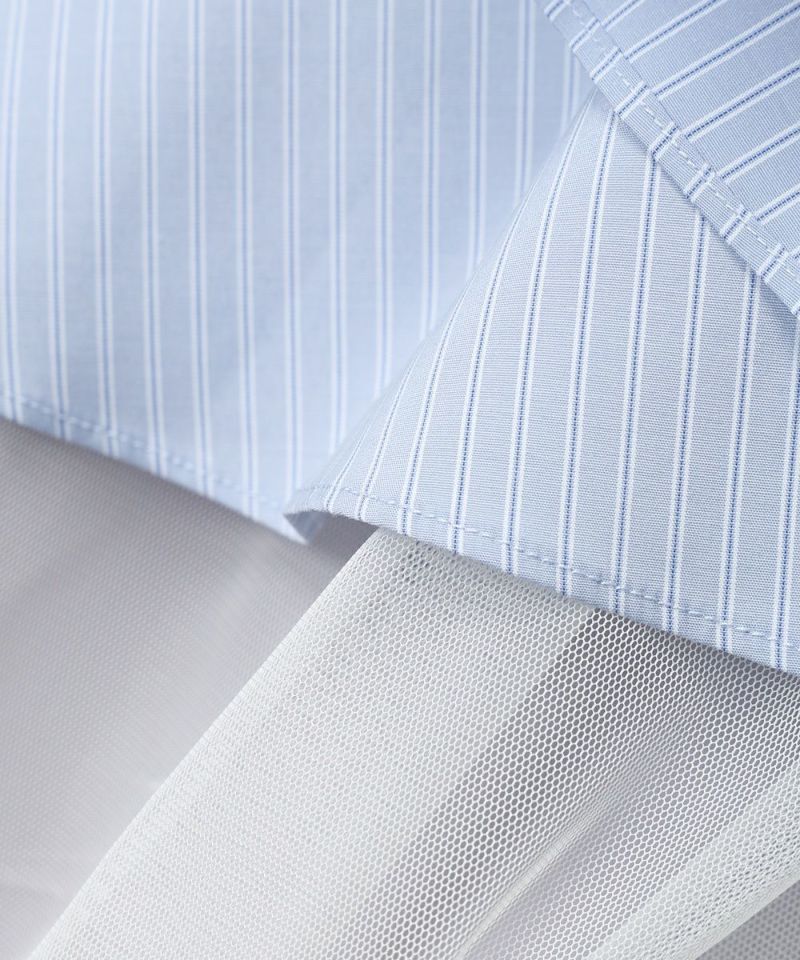 Fabric up (light blue x white)