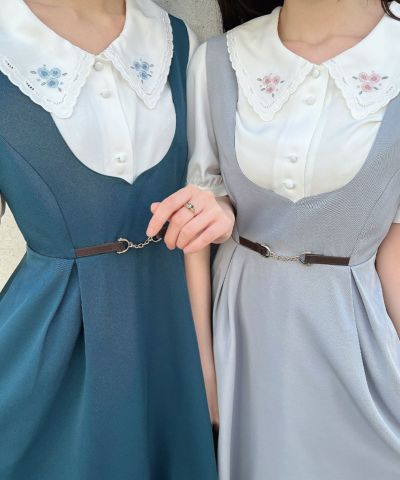 Left: blue green / 165cm, Right: blue gray / 157cm