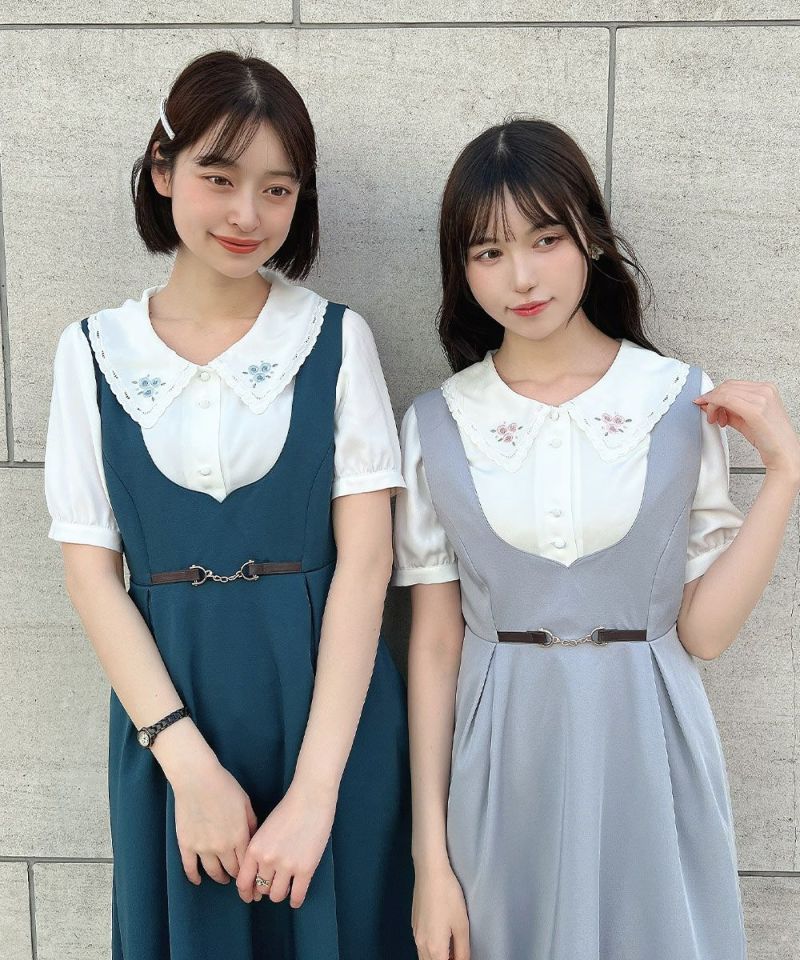Left: blue green / 165cm, Right: blue gray / 157cm