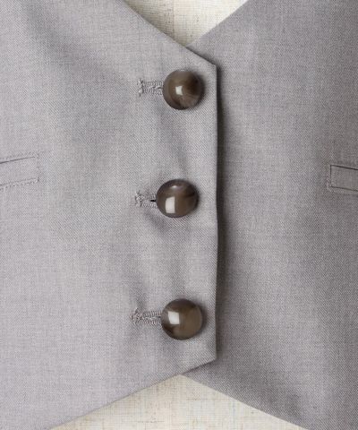 Vest button up (lavender gray)