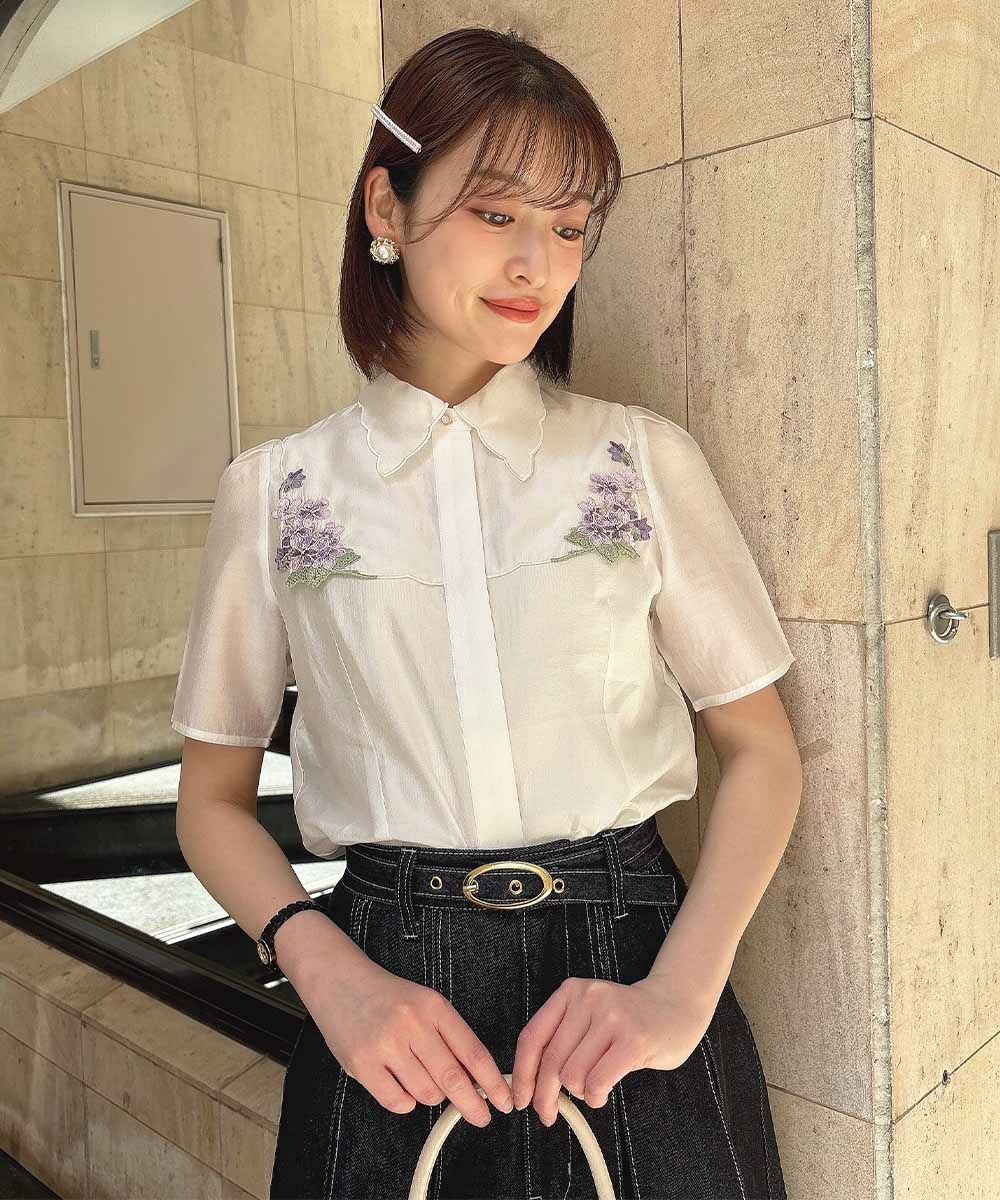 off white×purple / 165cm