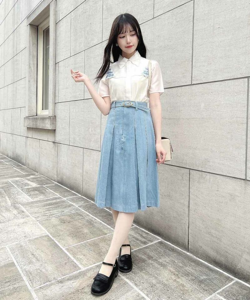 ivory×blue / 157cm