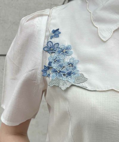ivory×blue / 157cm