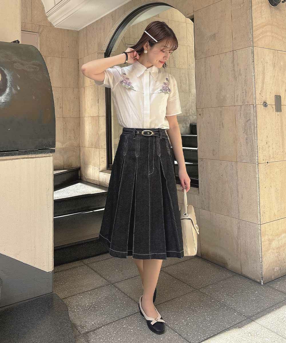 off white×purple / 165cm