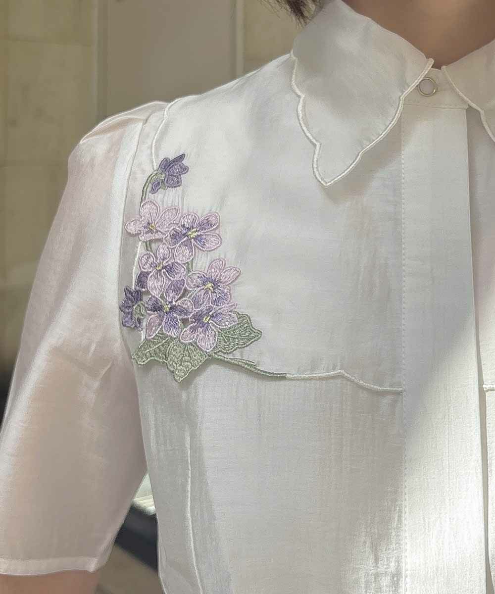 off white×purple / 165cm