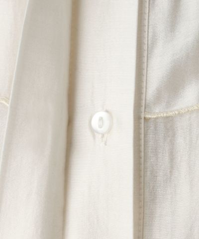 Button up (ivory×blue)