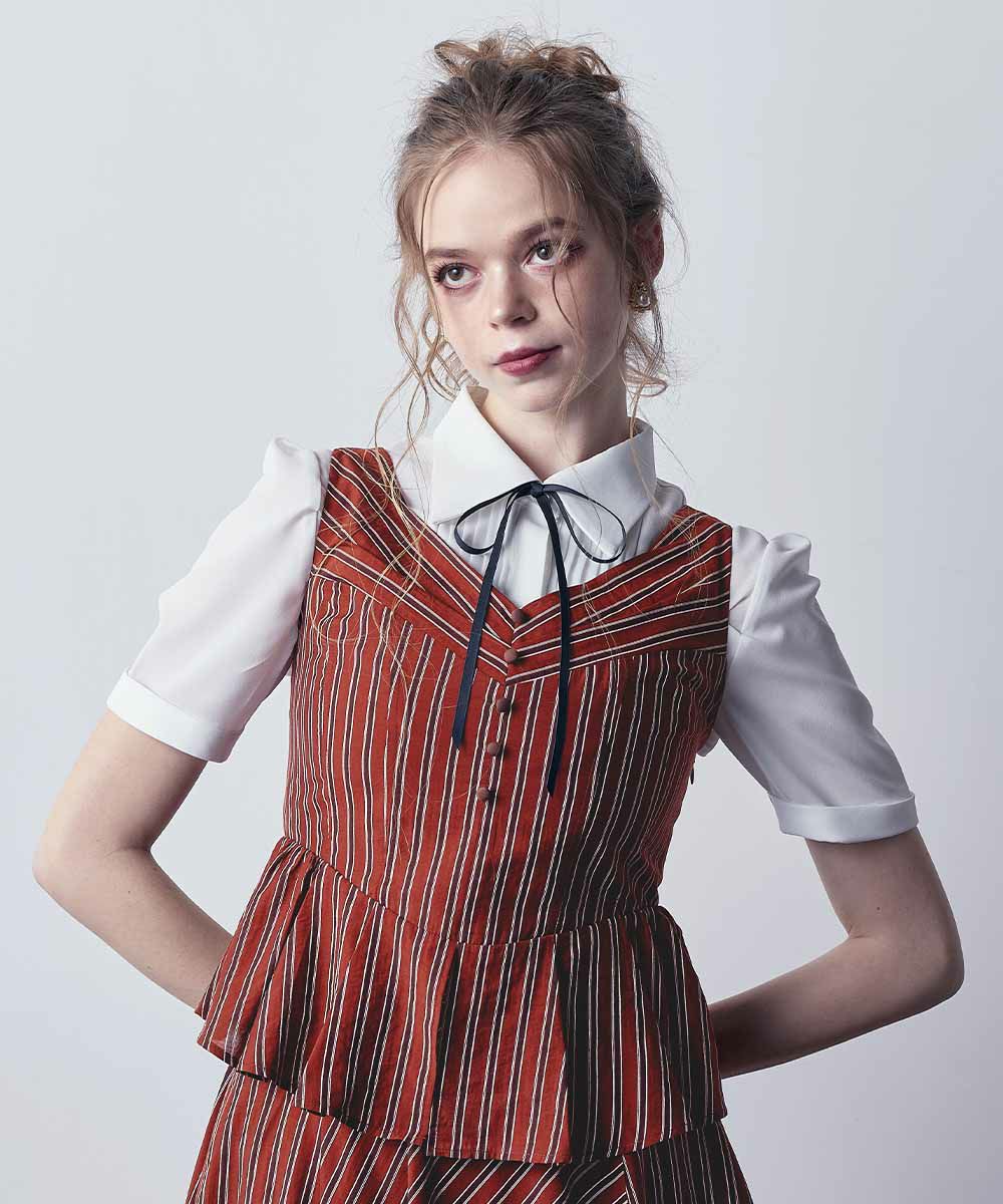 bordeaux × beige / 173cm