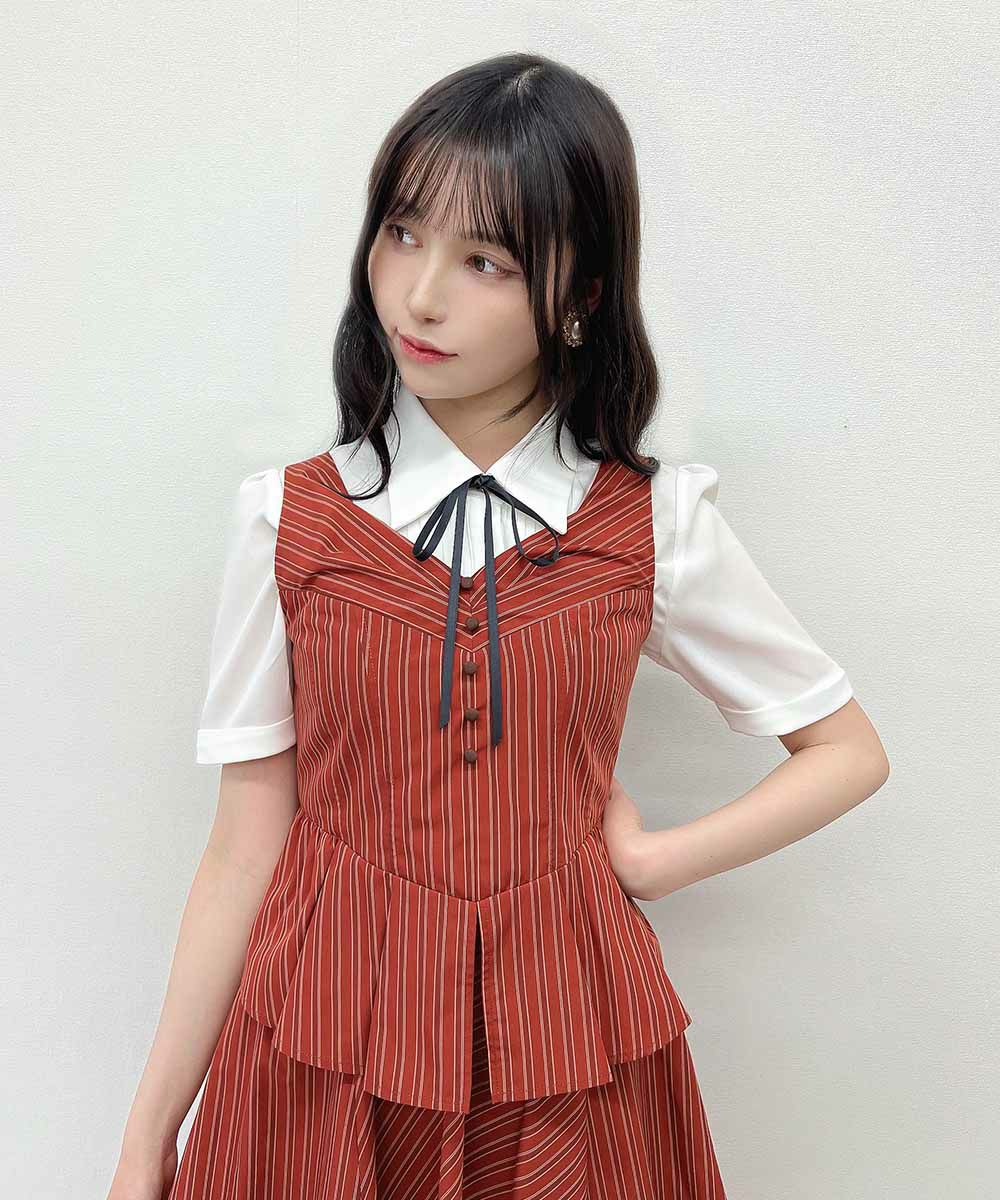 bordeaux × beige / 157cm