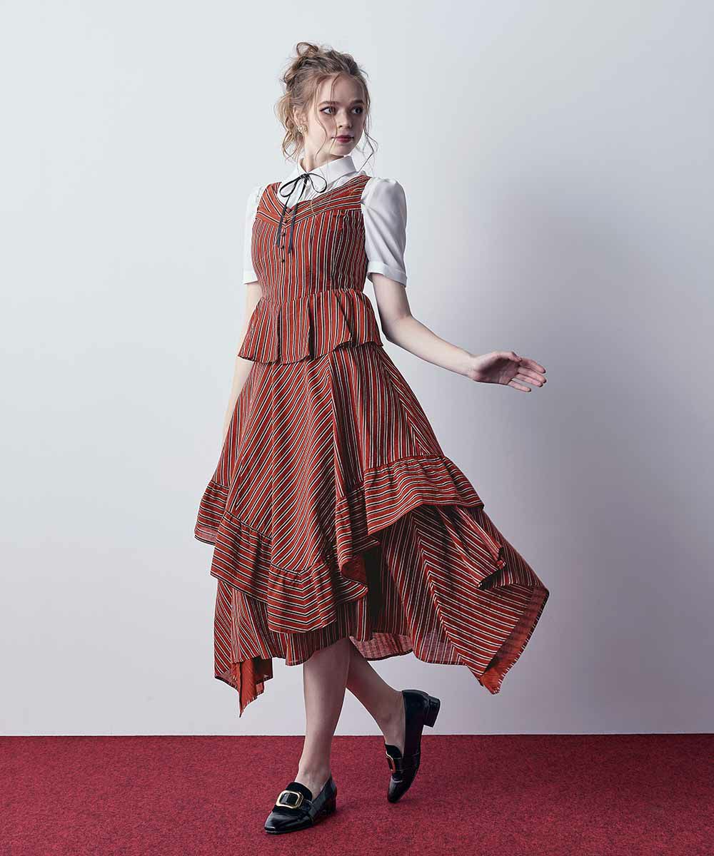 bordeaux × beige / 173cm