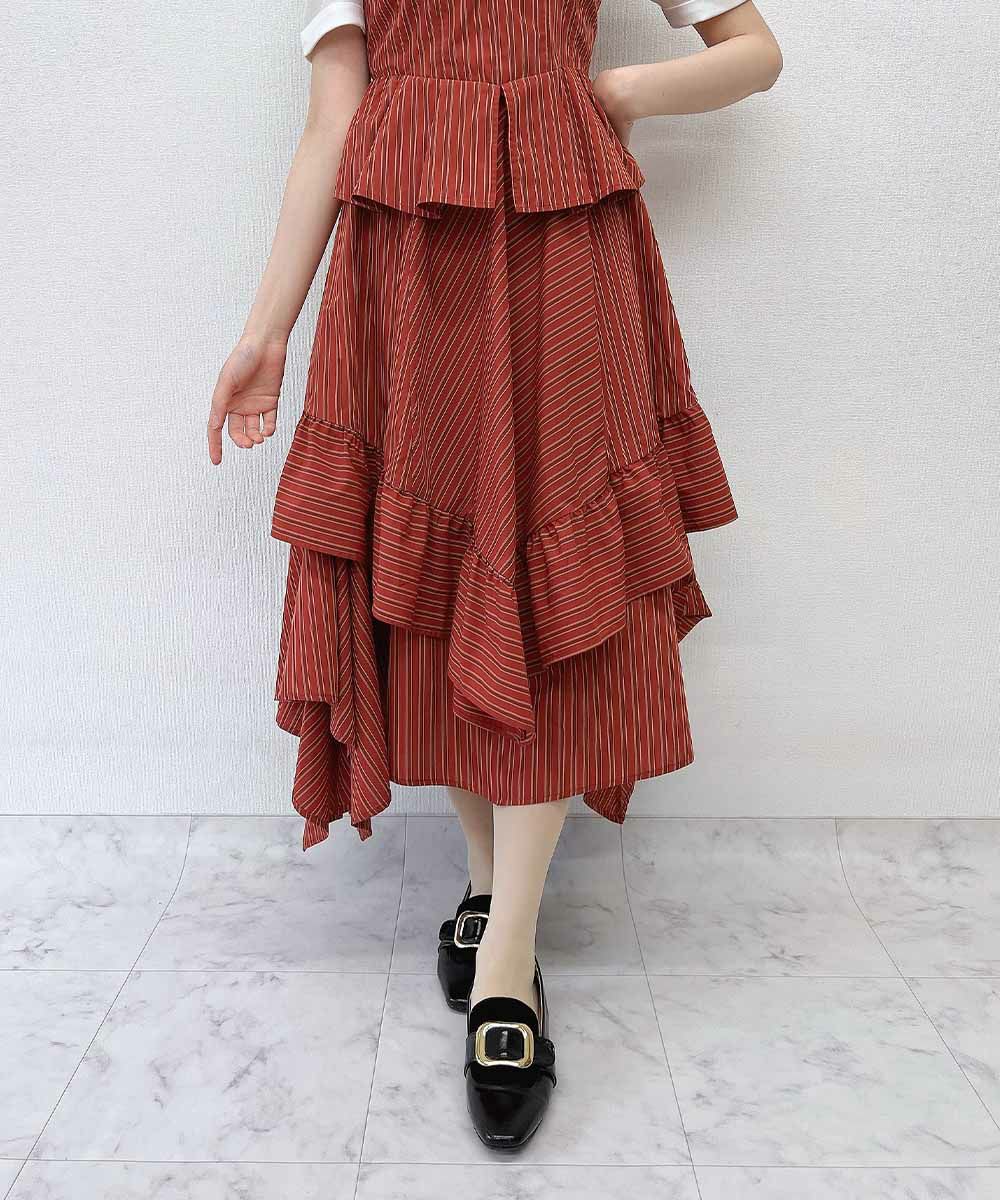 bordeaux × beige / 157cm