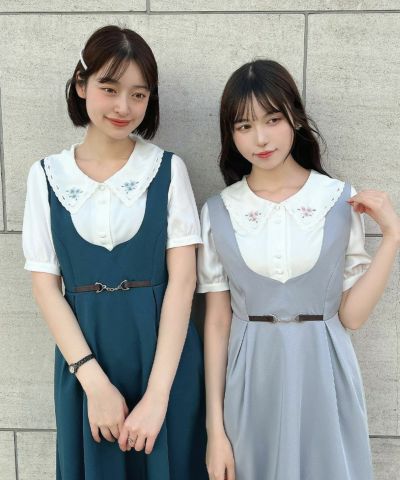 リトルローズ刺繍カットワーク衿ブラウス/F i.n.t [53AF02g016