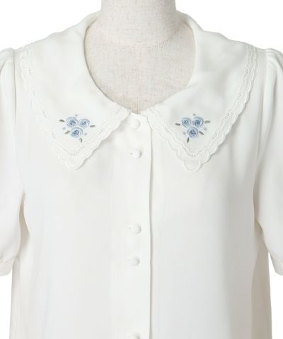Front up (white x blue)