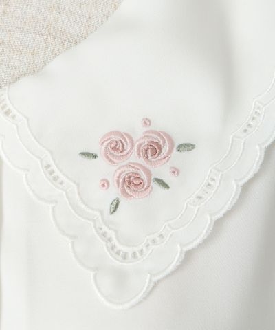 Embroidery (white×pink)