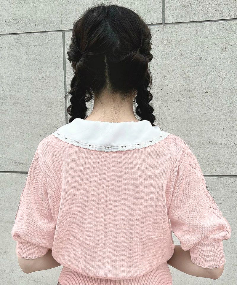 リトルローズ刺繍サマーニットカーディガン/F i.n.t [53AJ04g003