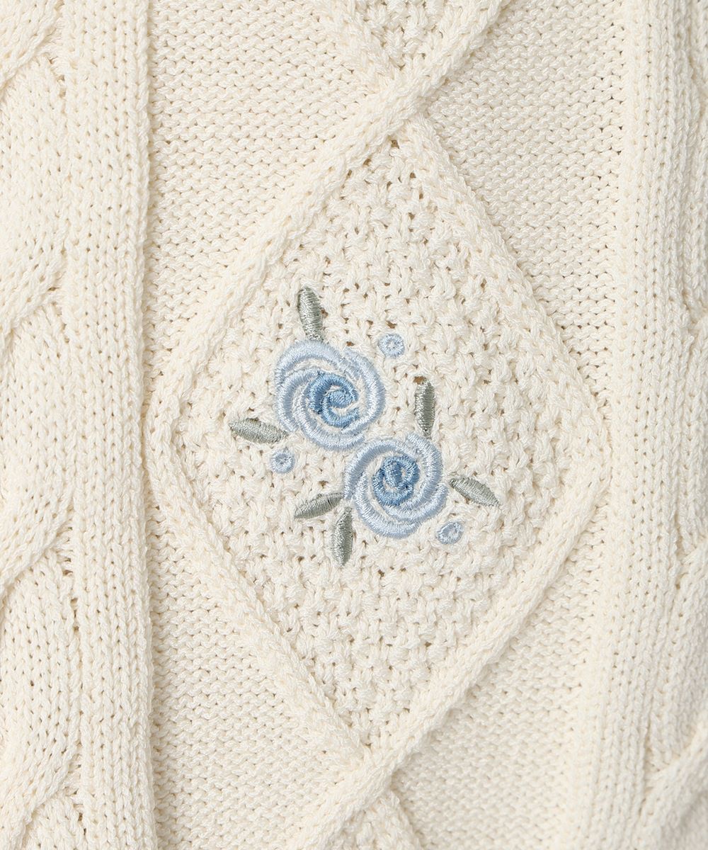 刺繍 (off white)