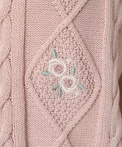 Embroidery (pink beige)