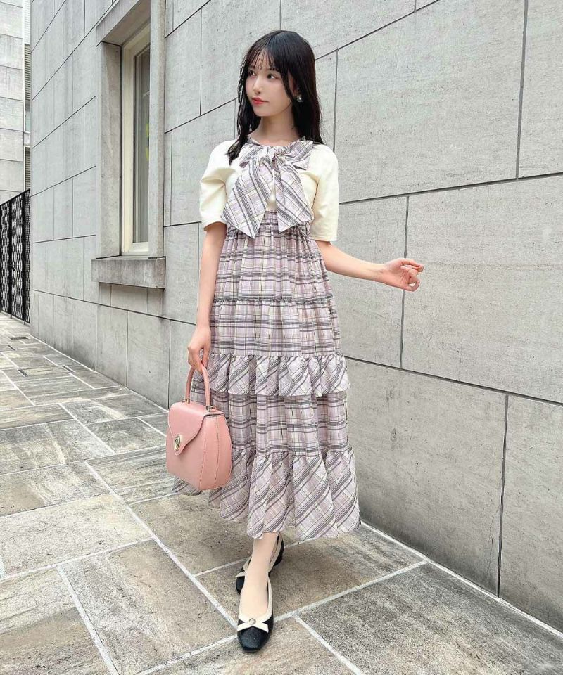 lavender×white / 157cm