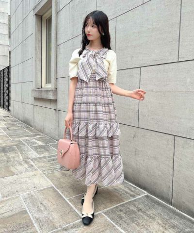 lavender×white / 157cm