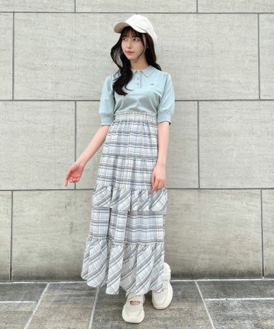 light blue×white / 157cm