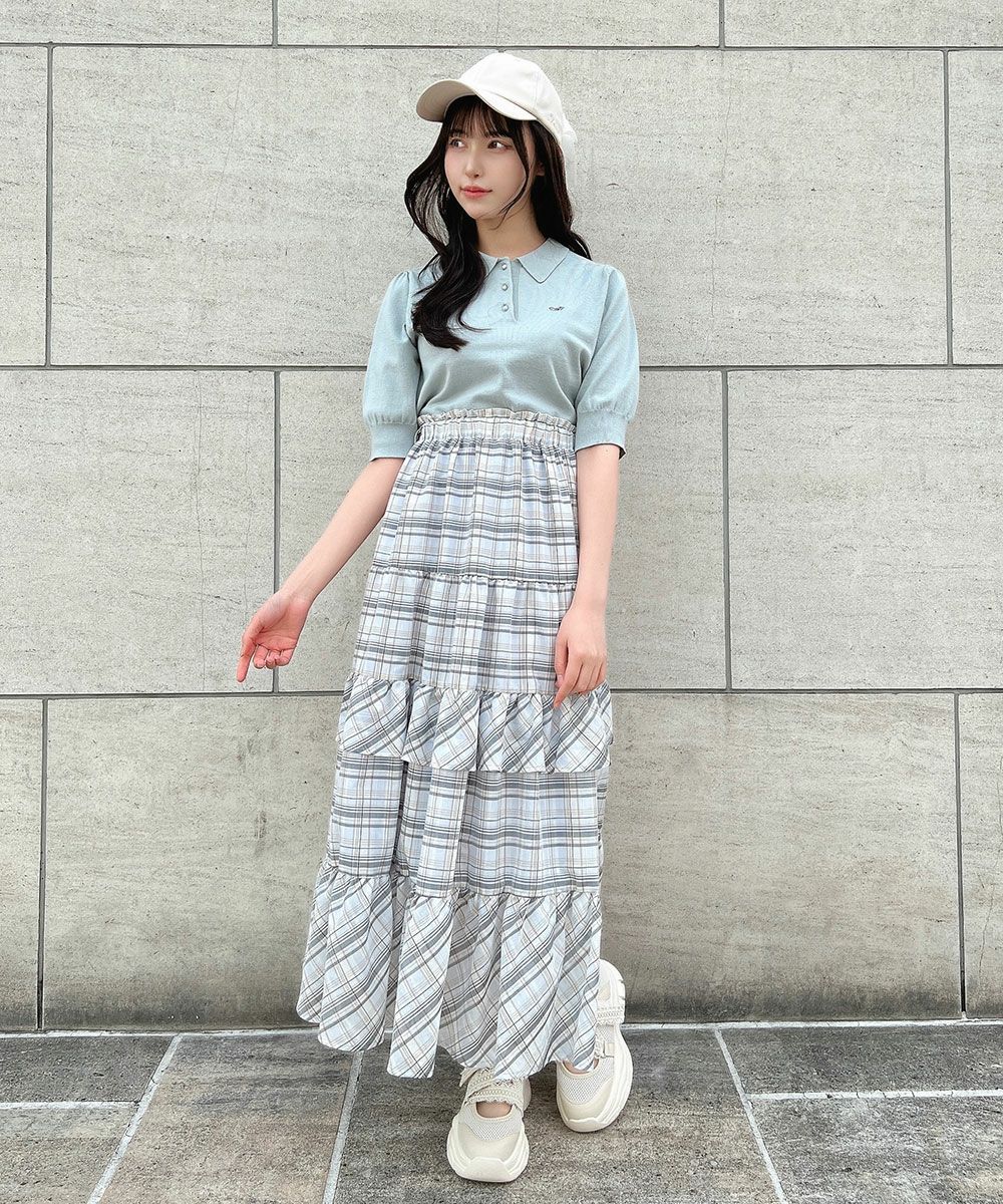 light blue×white / 157cm