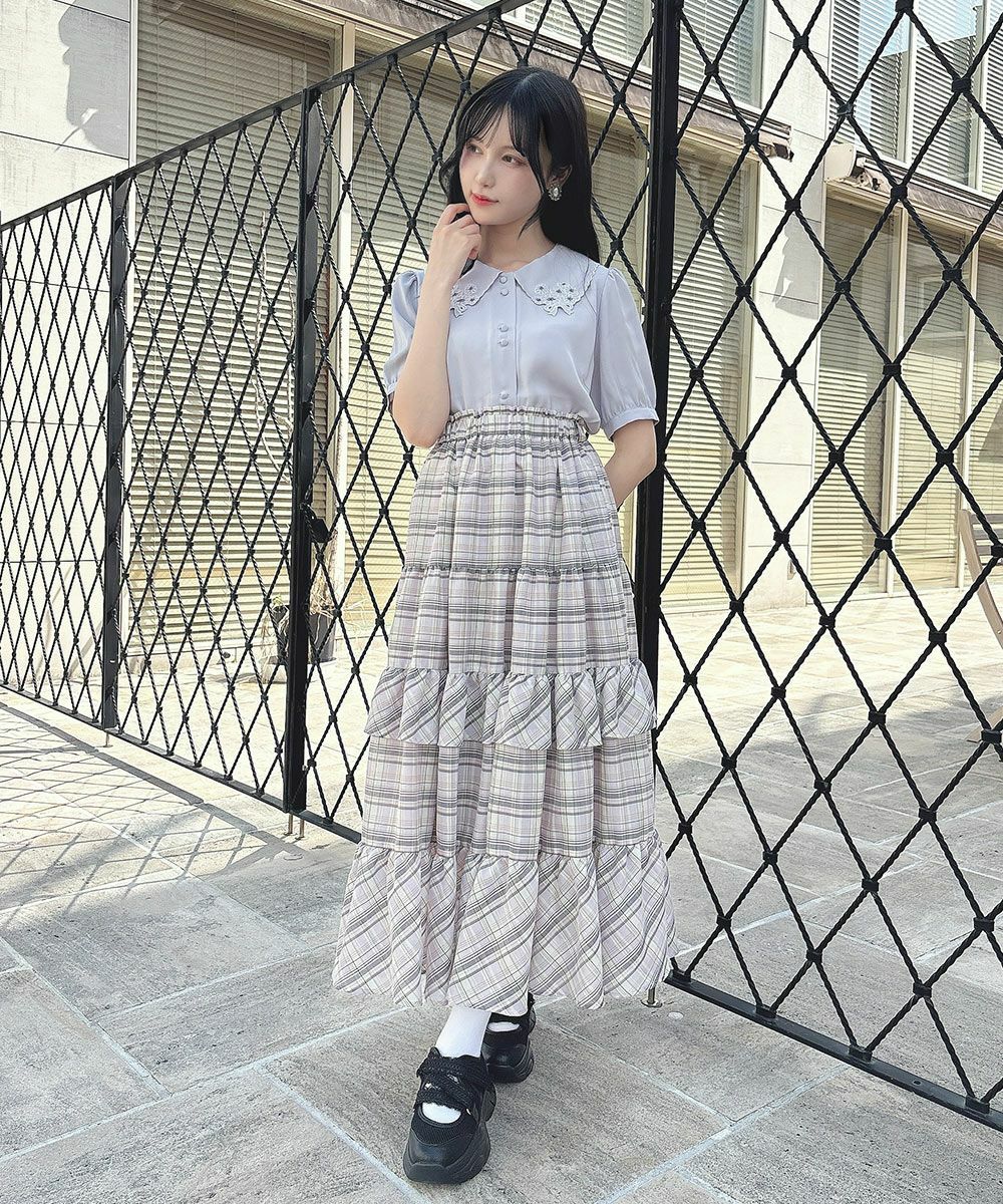 lavender×white / 157cm