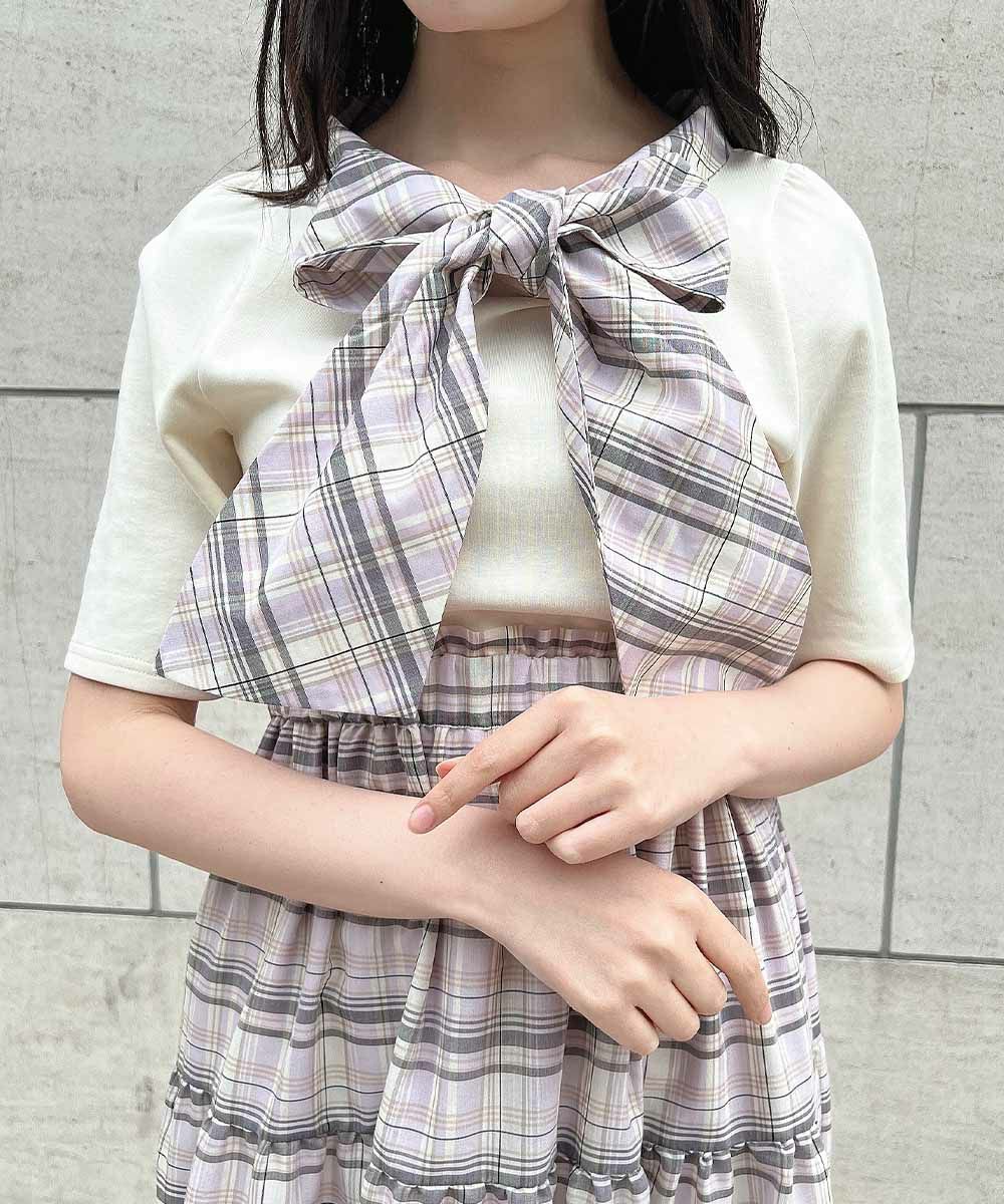 lavender×white / 157cm