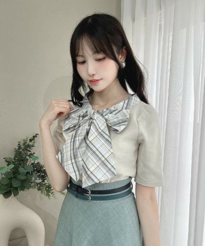 light blue×white / 157cm
