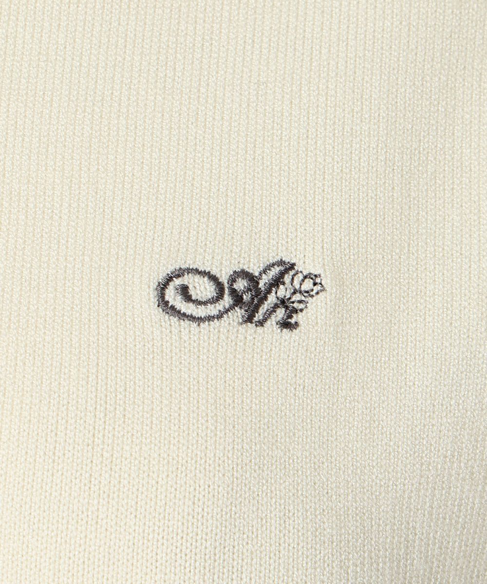 ロゴ刺繍 (ivory)