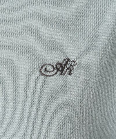 Embroidered logo (mint gray)